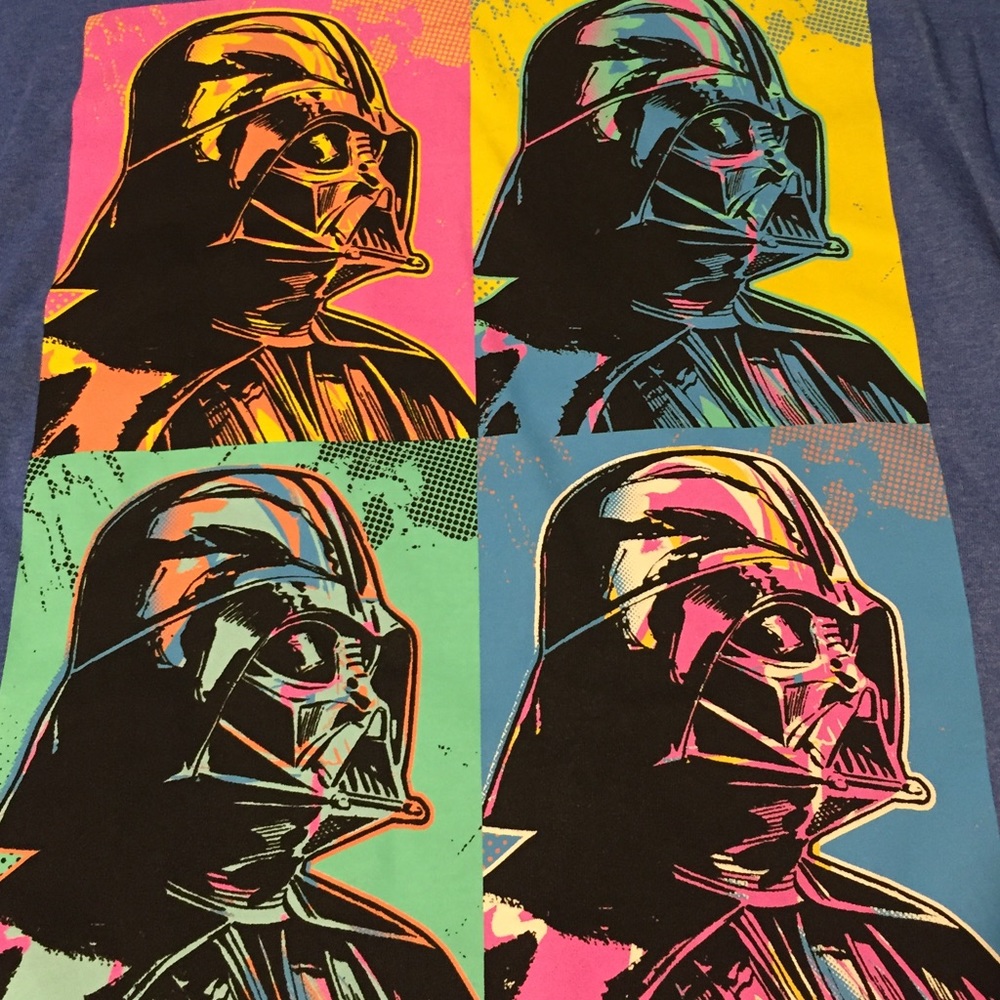 NEW!  -2XL-Short-Sleeve Tee Darth Vader,Blue